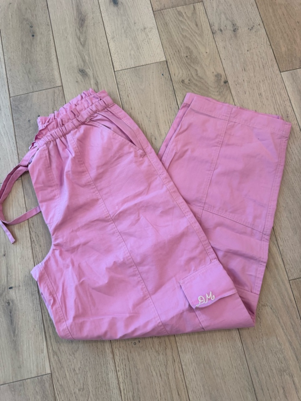 Pink Women's Drawstring Trousers
